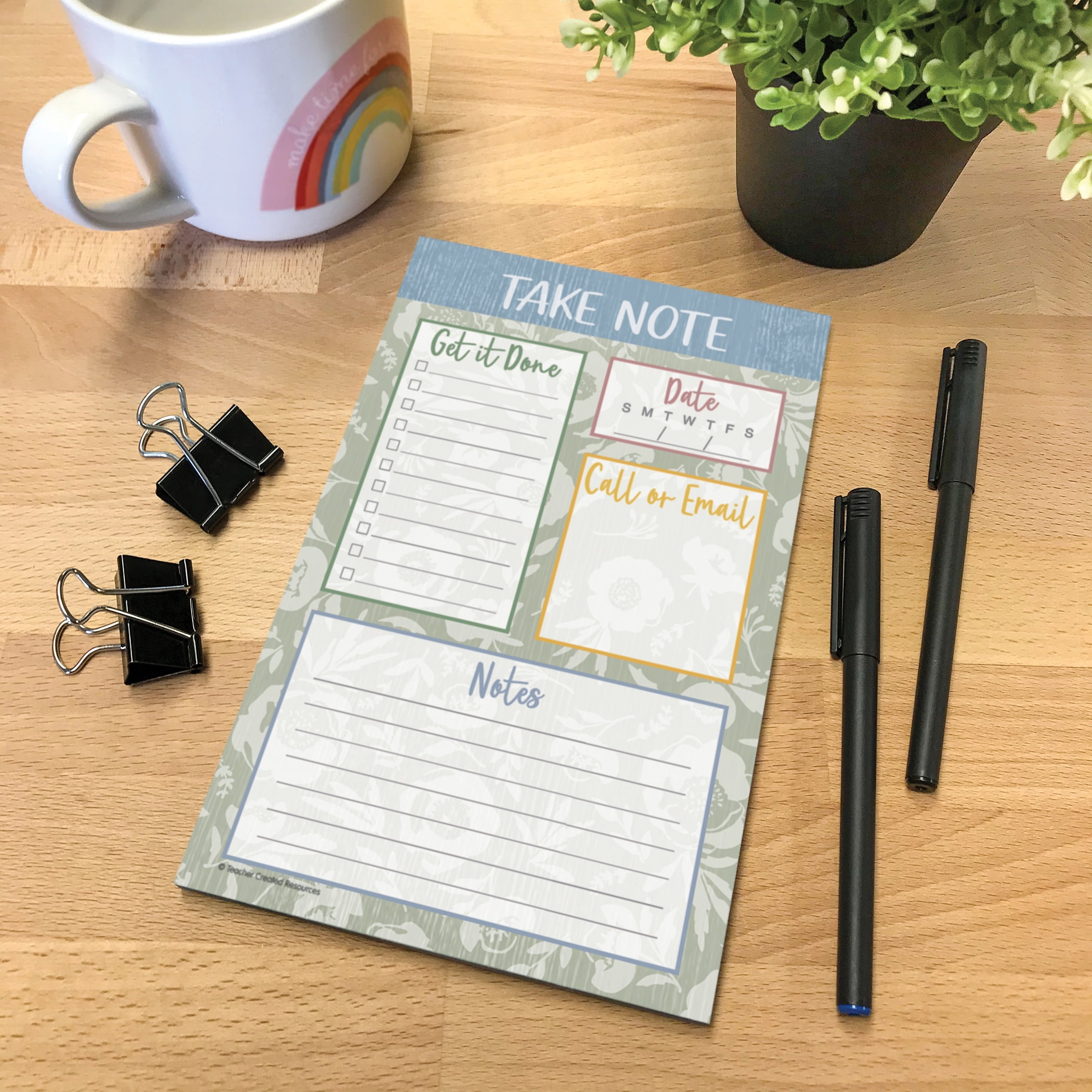 Teacher Created Resources Classroom Cottage Notepad, 50 Sheets, Pack of 12