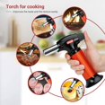 thumbnail image 1 of Butane Torch, Professional Kitchen Torch Lighter With Safety Lock and Adjustable Flame, Refillable Butane Torch Lighters, Torch Lighters Butane for Desserts,baking,bbq(butane Gas Not Included), 1 of 6