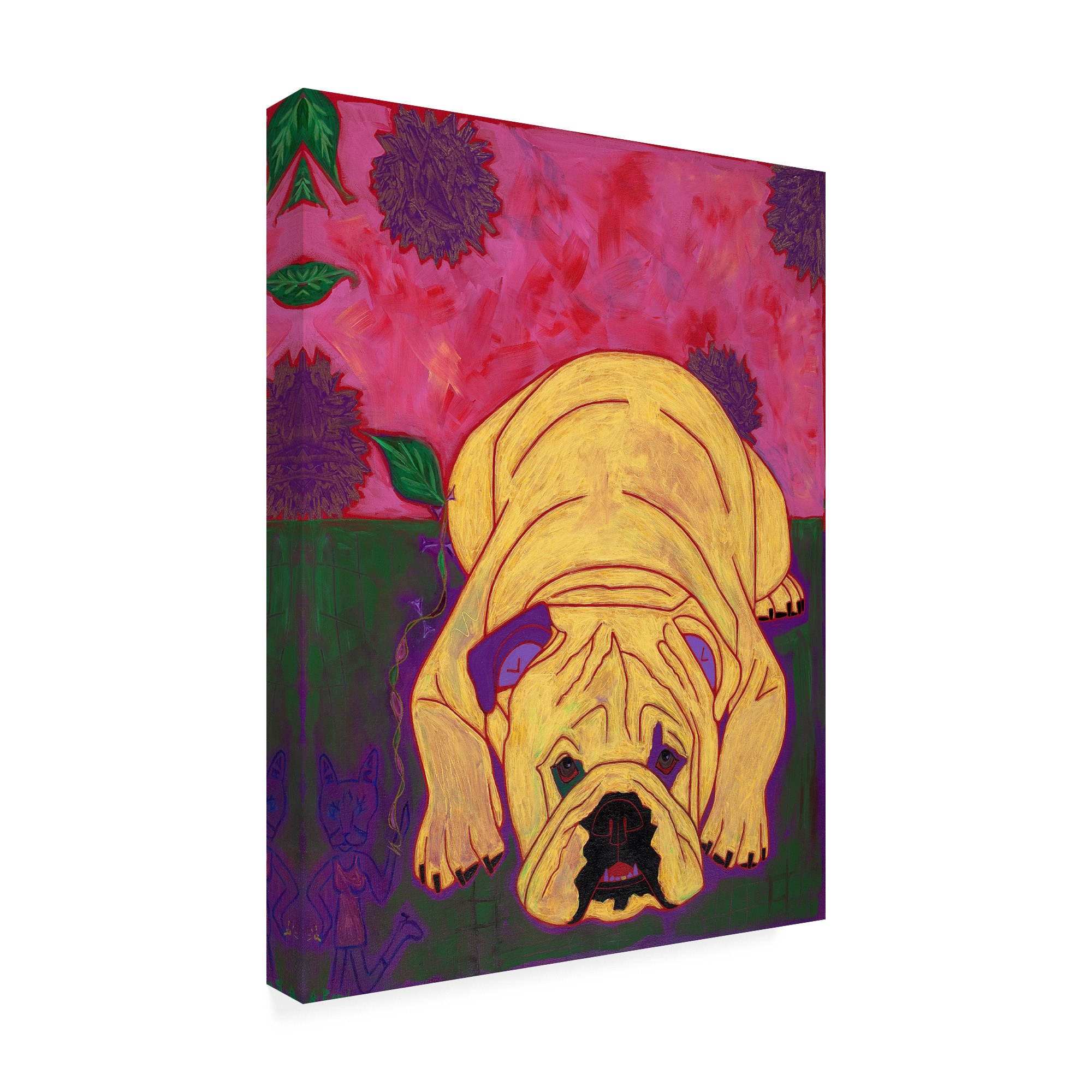 Trademark Fine Art 'Lounge Lizard' Canvas Art by Angela Bon