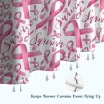 thumbnail image 6 of Pink Breast Cancer Shower Curtain 72"x72" ,Bathroom Decorative Shower Curtains Set with 12 Hooks,Modern Waterproof Washable Shower Curtain, 6 of 6