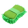 thumbnail image 1 of Chenille Car Wash Sponge Mitt with Reusable Multi-Purpose Cleaning Block for Vehicle Detailing, 1 of 8