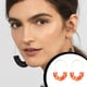 thumbnail image 4 of Pendientes colgantes multicolor liso semicírculo acrílico mujer pendiente regalo de aniversario elegante gancho para la oreja boda playa blanco Ropa, zapatos y accesorios Miscelánea Naranja amarillo Qarigey AP010380-03, 4 of 6