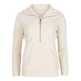 thumbnail image 2 of Boxercraft BW5203 Ladies Manchester Quarter-Zip-Natural-XS, 2 of 3