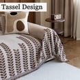 thumbnail image 3 of Jessy Home Sofa Cover Sofa Slipcover Couch Cover Protector Durable Multi-Function Furniture Cover for Dogs Cats Home Decor 71"x 150"Light Coffee, 3 of 9