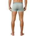 thumbnail image 3 of INSPIRE CHIC Men's Solid Color Elastic Waistband Lightweight Breathable Boxer Brief 36 Light Green, 3 of 5