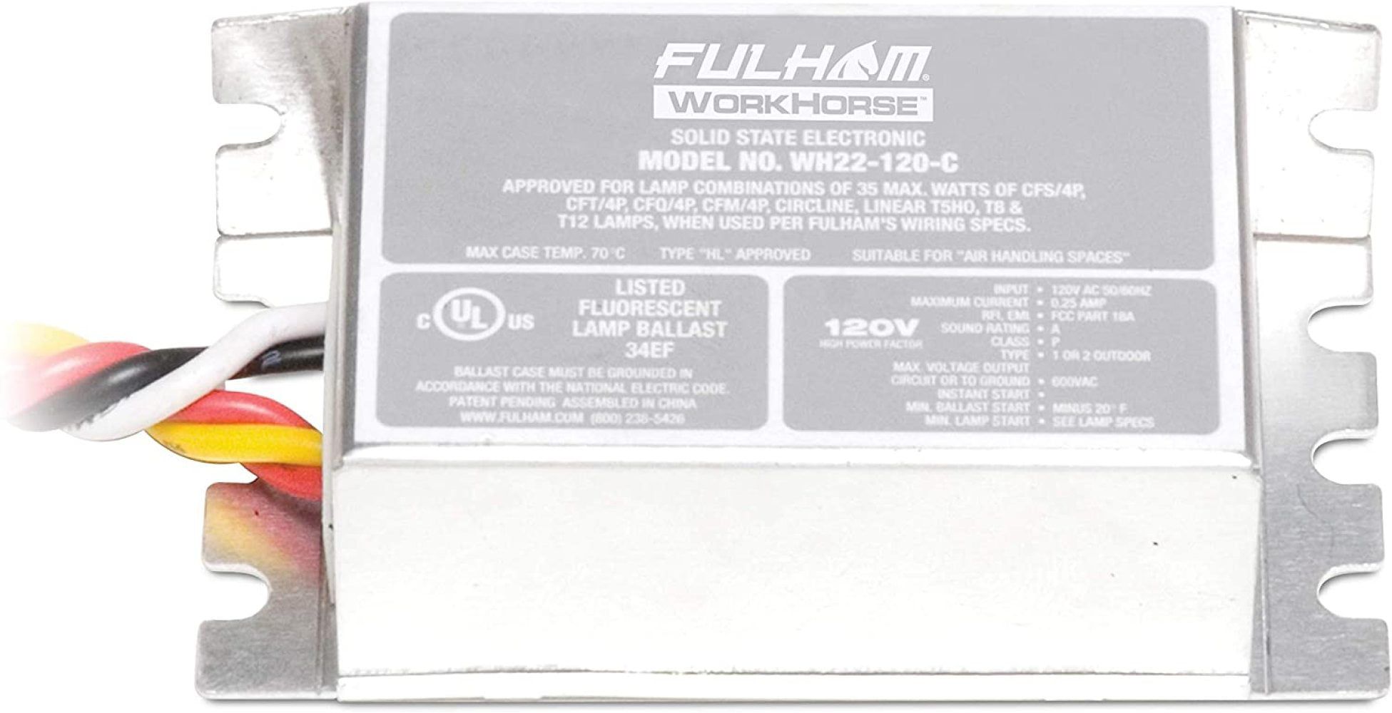 Fulham Lighting Fulham Workhorse Adaptable Ballast WH22-120-C 
