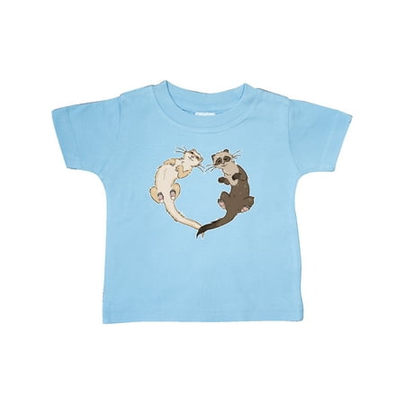 

Inktastic Cute Ferret Heart Gift Baby Boy or Baby Girl T-Shirt
