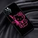 thumbnail image 1 of Funda de silicona negra para iPhone, carcasa bonita y fresca de Hello Kitty Cat para modelos 11, 12, 13, 14 Pro Max, Mini, XS, XR, X, 8, 7, 6S, 6, 5, 5S Plus Fivean unisex, 1 of 2