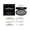 Black, variant on Eyebrow Stamp Powder Set 6g Sweat Proof Smudge Resistant Easy Symmetry for Beginners 3 Styles Stencils