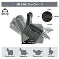 thumbnail image 5 of Bonzy Home Reclining Living Room Set with Console Electric Power Lift Chair Loveseat Reclining Chair Theater Seating Living Room Furniture Set Cup Holders,Adjustable Backrest Hidden Arm Storage Gray, 5 of 9
