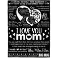 thumbnail image 7 of Mothers Day Blankets for Mom from Daughter & Son, I Love You Mom Gifts Blankets, Mom Blankets for Mom, Mother Blankets, Mom Birthday Gifts, Best Mom Ever Gifts Blankets, (Black) Black, 7 of 7