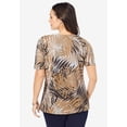 thumbnail image 2 of Jessica London Women's Plus Size Stretch Cotton Square Neck Tee, 2 of 3