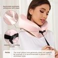 thumbnail image 6 of THXSILK Silk Neck Pillow for Traveling,19 Momme Real Silk Travel Pillow for Pain Relief Sleeping, 100% Mulberry Silk Airplane Pillow, Anti Wrinkle Travel Pillow, 6 of 7