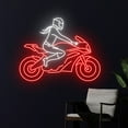 thumbnail image 3 of Handmadetneonsign Motorbike Neon Sign, Motorsport Neon Light, Biker Led Sign, Motorcycle Led Light, 3 of 5