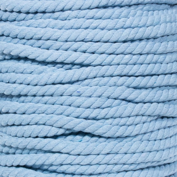 Super Soft 3 Strand Twisted Cotton Rope - Multiple Colors to Choose from in Various Diameters and Lengths