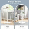 thumbnail image 6 of YYAo Modern Coffee Tables, Bistro Center Table,Round Bistro Table 40 Inch Bar Height Tall Coffee Cocktail Table-Set of 2, 6 of 10