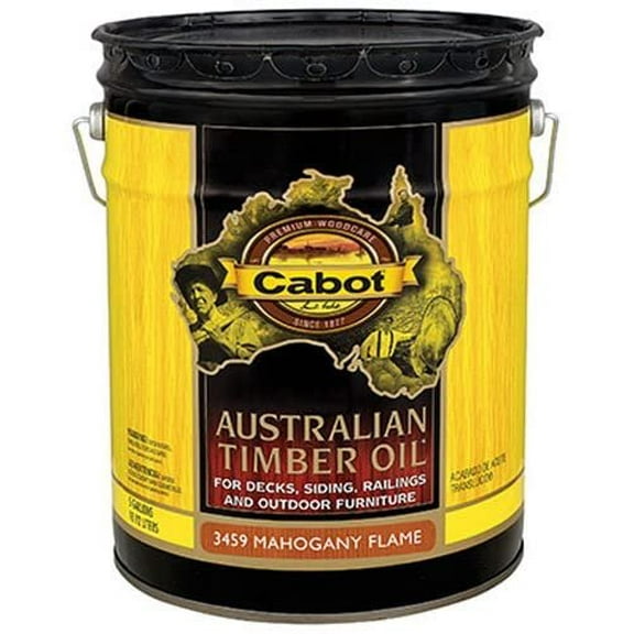 Cabot Creamery Mahogany Australian Timber Oil - Durable Oil Finish - 5 Gal Brown