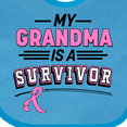 thumbnail image 4 of Inktastic My Grandma is a Survivor Breast Cancer Awareness Boys or Girls Baby Bib, 4 of 4
