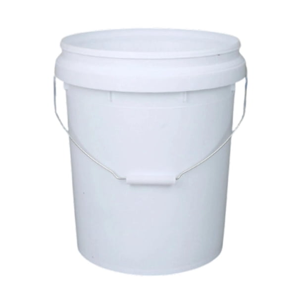 Cubo de pintura ligero y resistente para recubrimientos y disolventes en proyectos de bricolaje. 18 litros sin tapa