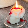 thumbnail image 4 of Molde de vela de calavera: molde de silicona para velas para cera, fabricante de resina epoxi para aromaterapia, excelente regalo hecho a mano, kit para hacer velas (molde de calavera), 4 of 5