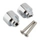 thumbnail image 5 of 2 tapones para extremos de manillar de motocicleta. Plata, 5 of 9