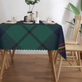 thumbnail image 3 of Rectangle Table Cloth, Carmichael Clan Tartan Dark Green Plaid Resistant Washable Tablecloth Decorative Table Cover for Dining, Indoor and Outdoor, 3 of 6