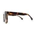 thumbnail image 5 of Womens Metal Brow Line Inset Lens Horn Rim Fashion Sunglasses Tortoise Brown, 5 of 5