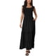 thumbnail image 2 of Vestido de verano sin mangas para mujer Inspire Chic, con escote redondo, vestido maxi casual con bolsillos, color negro L, 2 of 6