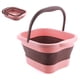 thumbnail image 1 of Bañera para pies ZHAOCHENG plegable de plástico rosa con mango, 1 of 5