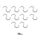 thumbnail image 5 of Speravity Paquete de 10 ganchos para toldo, colgador de ropa colgante de plástico de acero inoxidable para campistas, soporte de almacenamiento con Clip Type2 NO2 Speravity VI014469-02, 5 of 6