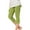Green, variant on ZACPNCV Capri Leggings for Girls 3/4 Length High Waisted Yoga Pants Elastic Comfy Summer Travel Casual Cropped Solid Capris Black 2-3 Years