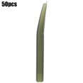 thumbnail image 1 of 50 Uds. De silicona suave y respetuosa con el medio ambiente, color verde oscuro, alta precisión, manguera para pesca de carpa, manga de gancho, accesorio para aparejos al aire libre, 1 of 8
