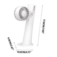 thumbnail image 3 of Fiudx Ofertas Relámpago Mini Ventilador Pequeño De Mano Con Carga Usb, Portátil, Silencioso, Para Dormitorio, Escritorio, Pequeño Ventilador Pulverizador De Reposición De Agua, 3 of 7