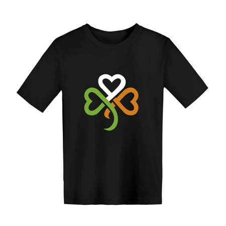 

Kids Toddler Baby Girls Boys Spring Summer St.Patric.k s Day Print Cotton Short Sleeve Tshirt Pullover Clothes Basketball Shirt Boy