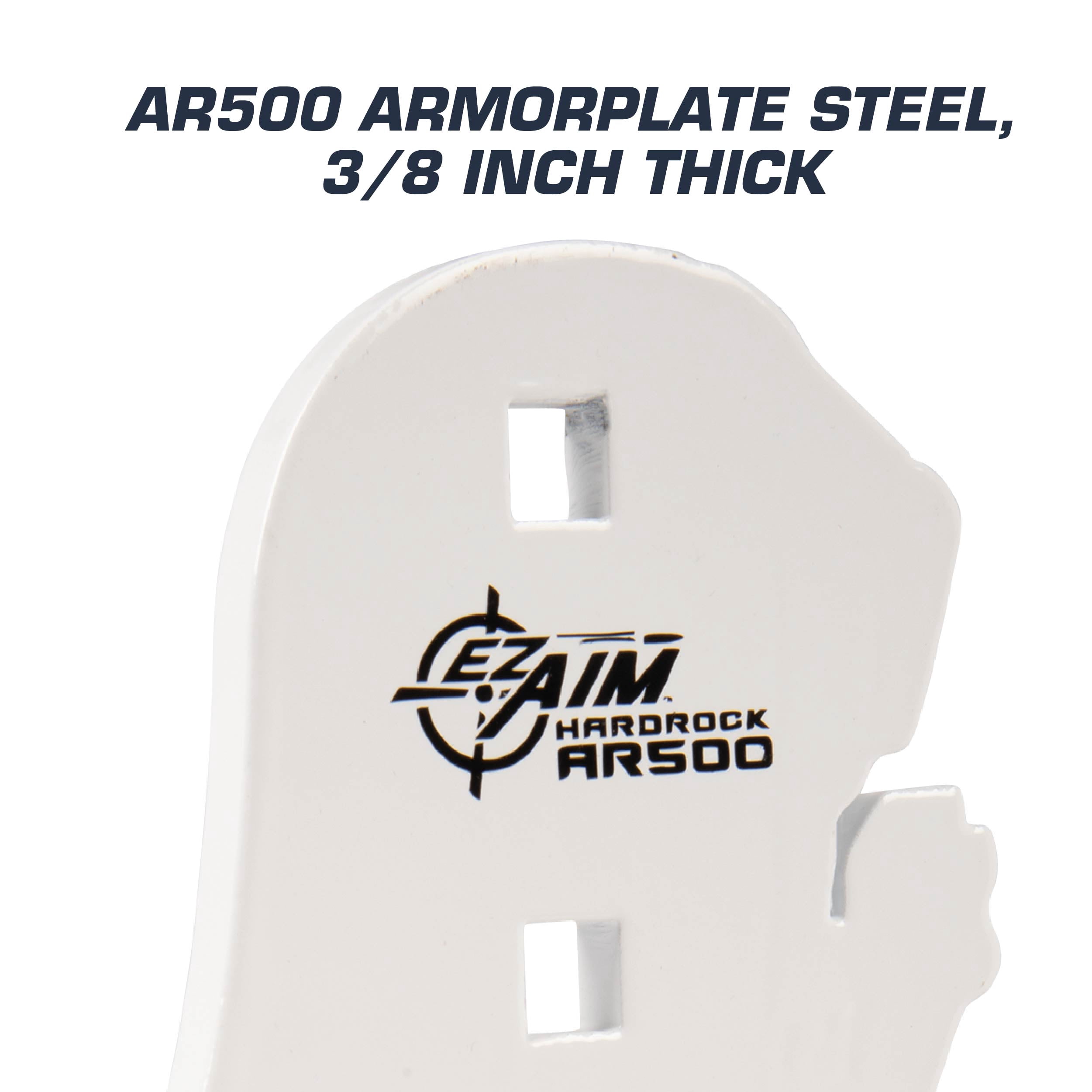 Ez Aim Ar500 Prairie Dog Shooting Target, 3/8" Thick Steel, White, Model 2355A