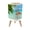 Color 4, variant on Small Trash Can with Lid Flamingo Vibrant Jungle Colorful Sunset Sky 1.8 Gallon Dog Proof Trash Can Round Garbage Can Waste Bin Wastebasket for Bathroom Bedroom Living Room