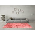 thumbnail image 3 of Ahgly Company Indoor Rectangle Patchwork Red Transitional Area Rugs, 7' x 10', 3 of 4