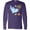 Purple, variant on Inktastic Teacher Shark with School of Fish Long Sleeve T-Shirt