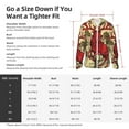 thumbnail image 5 of Gaeub Mythical Red Stag Illustration Men's and Women's UPF 50+ Long-Sleeved Sun Protection Clothing, Fishing Shirt Long Sleeve Zip-3X-Large, 5 of 7