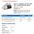 thumbnail image 2 of Starter 1 - Compatible with 1998 - 2000, 2007 - 2009 Mercedes-Benz ML320 - Autopart Premium, 2 of 2