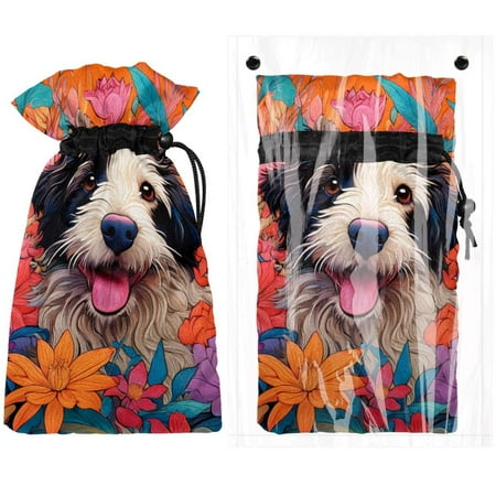 

Josid Dog Pattern Reusable Outdoor Faucet Insulation Covers Waterproof and Freeze-Resistant Spigot Protector Bags 2 Pack 11 x 6.9
