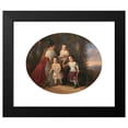thumbnail image 2 of Russian School 18x15 Black Modern Framed Museum Art Print Titled - Children with Their Nanny in a Russian Costume, with a Vast Landscape in the Background, 2 of 5