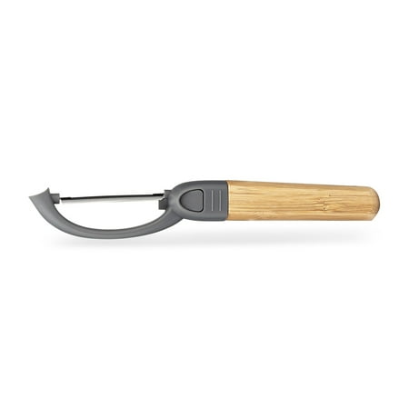

Full Circle Peel Good Replaceable Head Veggie Peeler - Straight Blade - Bamboo Handle