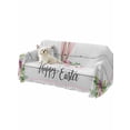 thumbnail image 2 of Easter Couch Cover for 2 Cushion Sofa, Spring Farmhouse Watercolor Bunny Flower Wood Grain Washable Loveseat Sofa Covers Slipcover for Sectional Sofas L-Shaped, Couch Throw Cover 71"x118", 2 of 9