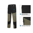 thumbnail image 4 of Mapamyumco Men's Hiking Quick Dry Lightweight Stretchy Cargo Work Pants for Outdoor Climbing Jogger Dark Khaki S, 4 of 6