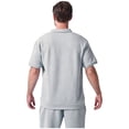 thumbnail image 4 of pstuiky camisetas de hombre, Camisa informal de verano para hombre, de color liso, de manga corta, con solapa y cremallera ropa de hombre xxxl, 4 of 4