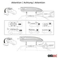 thumbnail image 5 of OMAC Car Roof Box 14 Cubic Ft. Rooftop Cargo Carrier Roof Mount Storage Box Black, 5 of 7