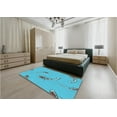 thumbnail image 4 of Ahgly Company Indoor Rectangle Patterned Dark Turquoise Green Area Rugs, 5' x 7', 4 of 6