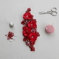 thumbnail image 3 of Jiibva 3D Flower Embroidered Appliques Sew on Patch Floral Embroidery Patches with Beaded Rhinestone for DIY Sewing Crafts Clothing Decor, 3 of 7