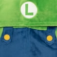 thumbnail image 4 of Nintendo Super Mario Brothers Boys Long Sleeve Onesie Zip Coverall with Hoodie Mario & Luigi Cosplay Zip Up Onesie (Size 4-16), 4 of 7
